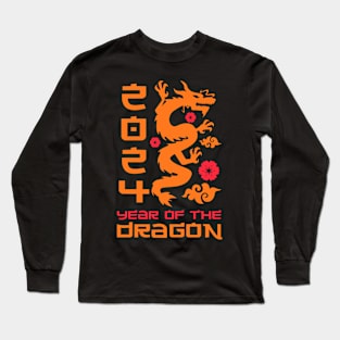 2024 Year Of The Dragon Chinese Zodiac Animal Long Sleeve T-Shirt